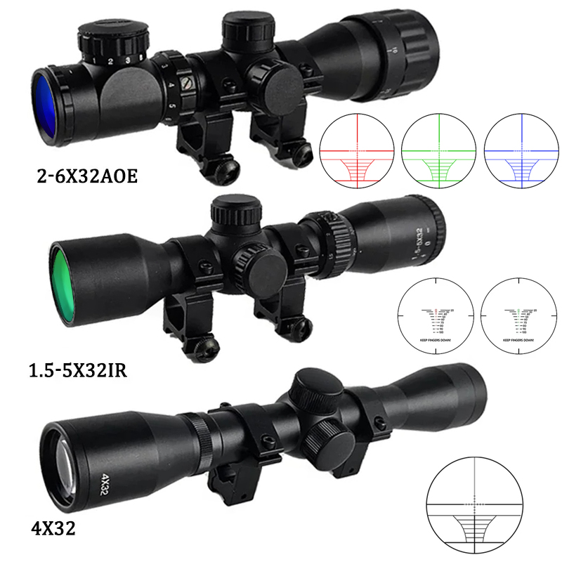 Crossbow Scope Sight - Luneta taktyczna 4x32 1.5-5x32IR 2-6X32AOE do