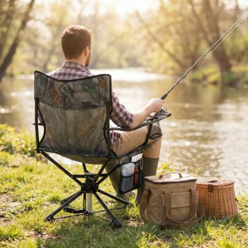 Outdoor Hunting Blinds - Krzesło myśliwskie z obrotową podstawą 360