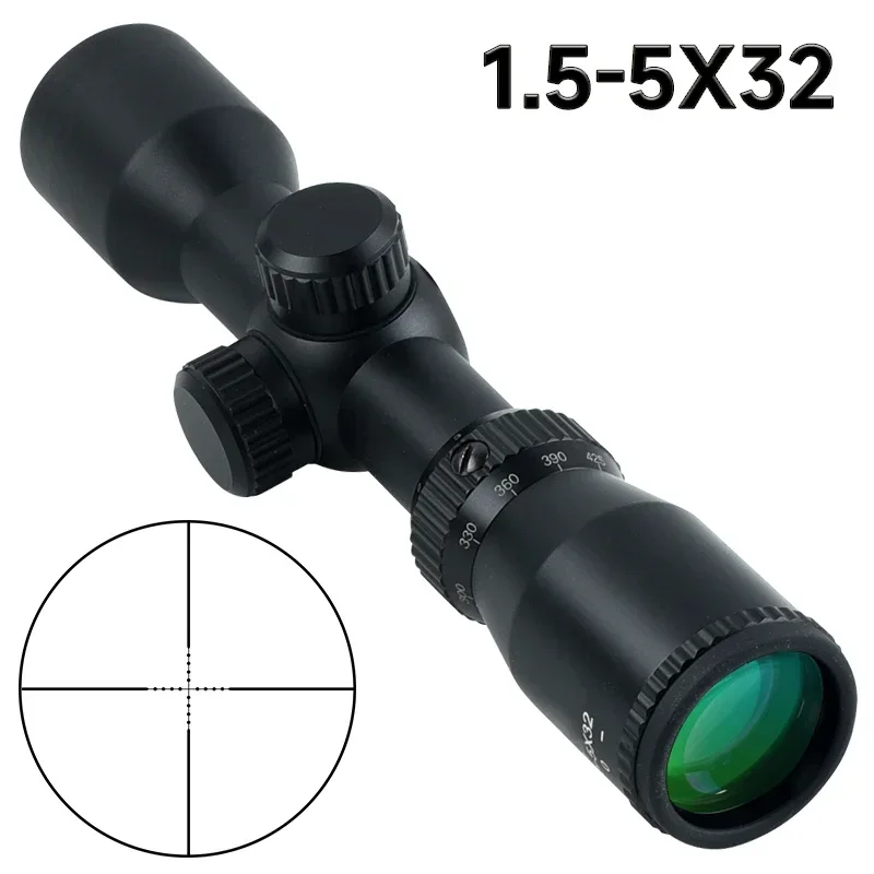 Crossbow Scope Sight - Luneta do kuszy 1.5-5X32, krótka luneta