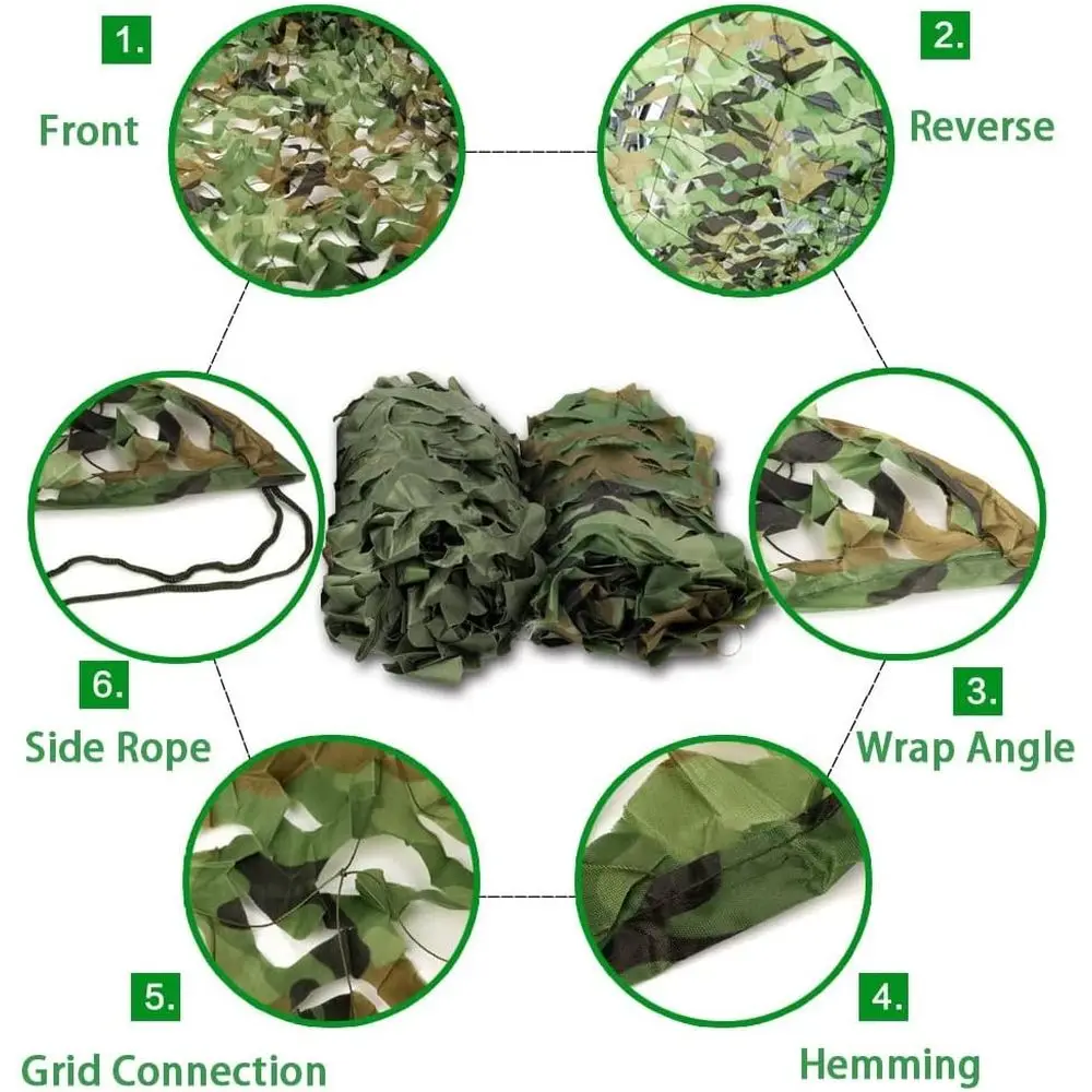 Duża siatka kamuflażowa 7x12m  – Outdoor Hunting Blinds recenzja i cena