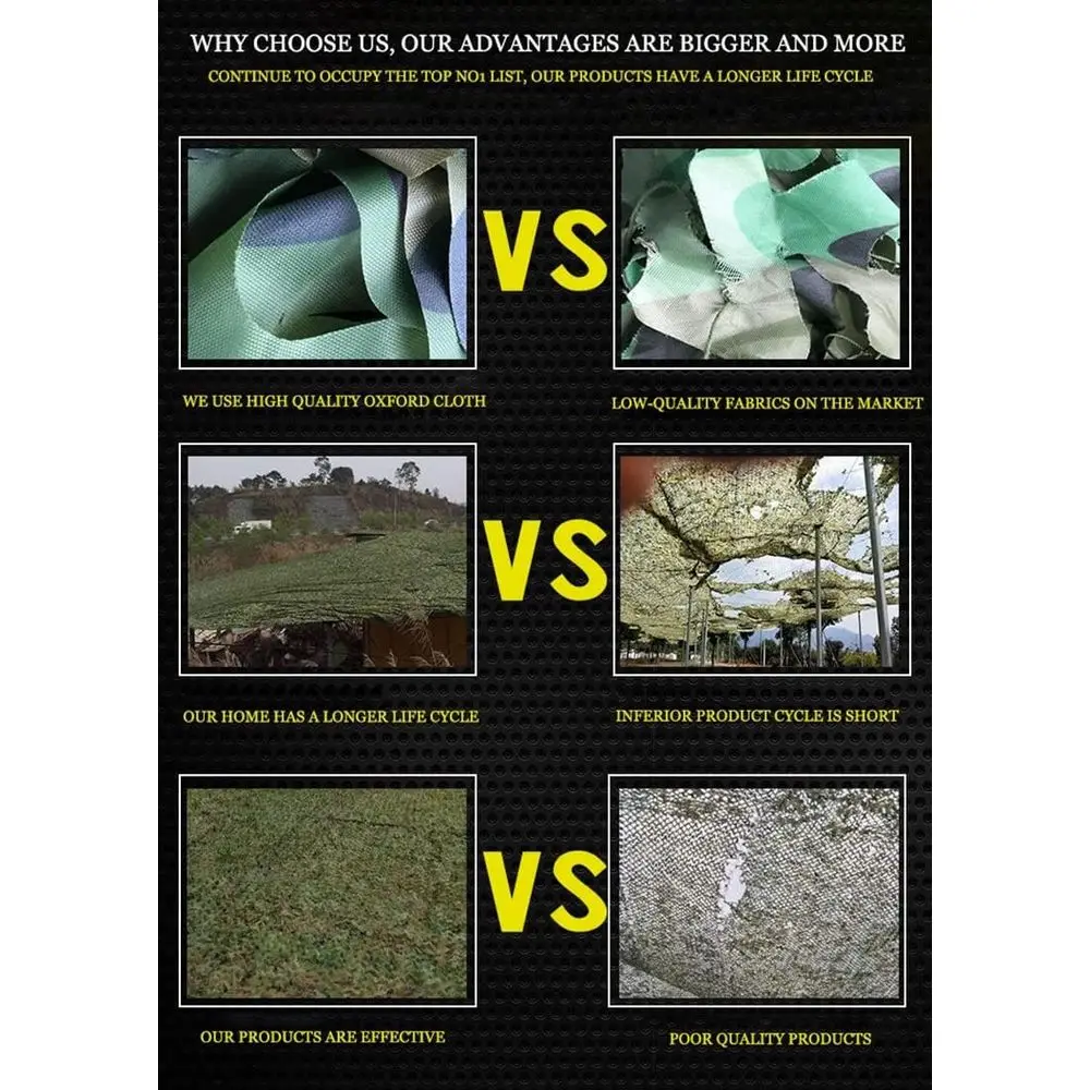 Duża siatka kamuflażowa 7x12m  – Outdoor Hunting Blinds recenzja i cena