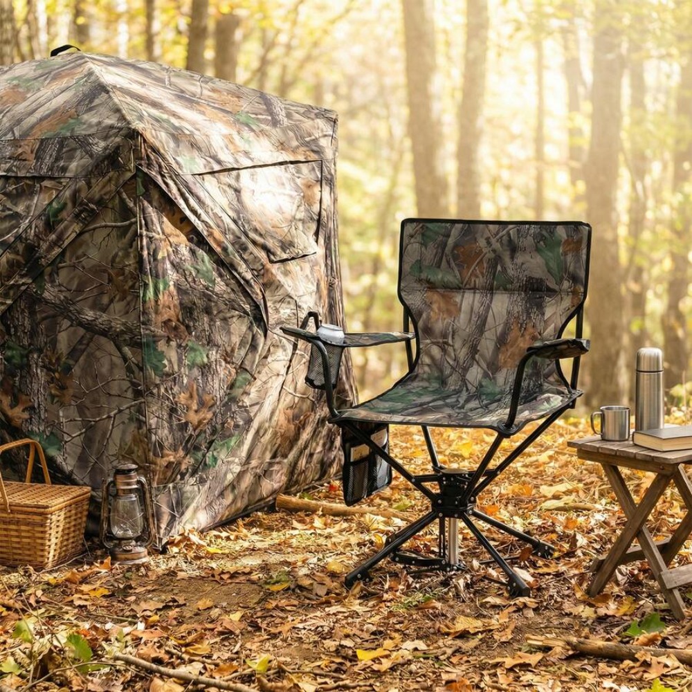Krzesło myśliwskie z obrotową  – Outdoor Hunting Blinds recenzja i cena