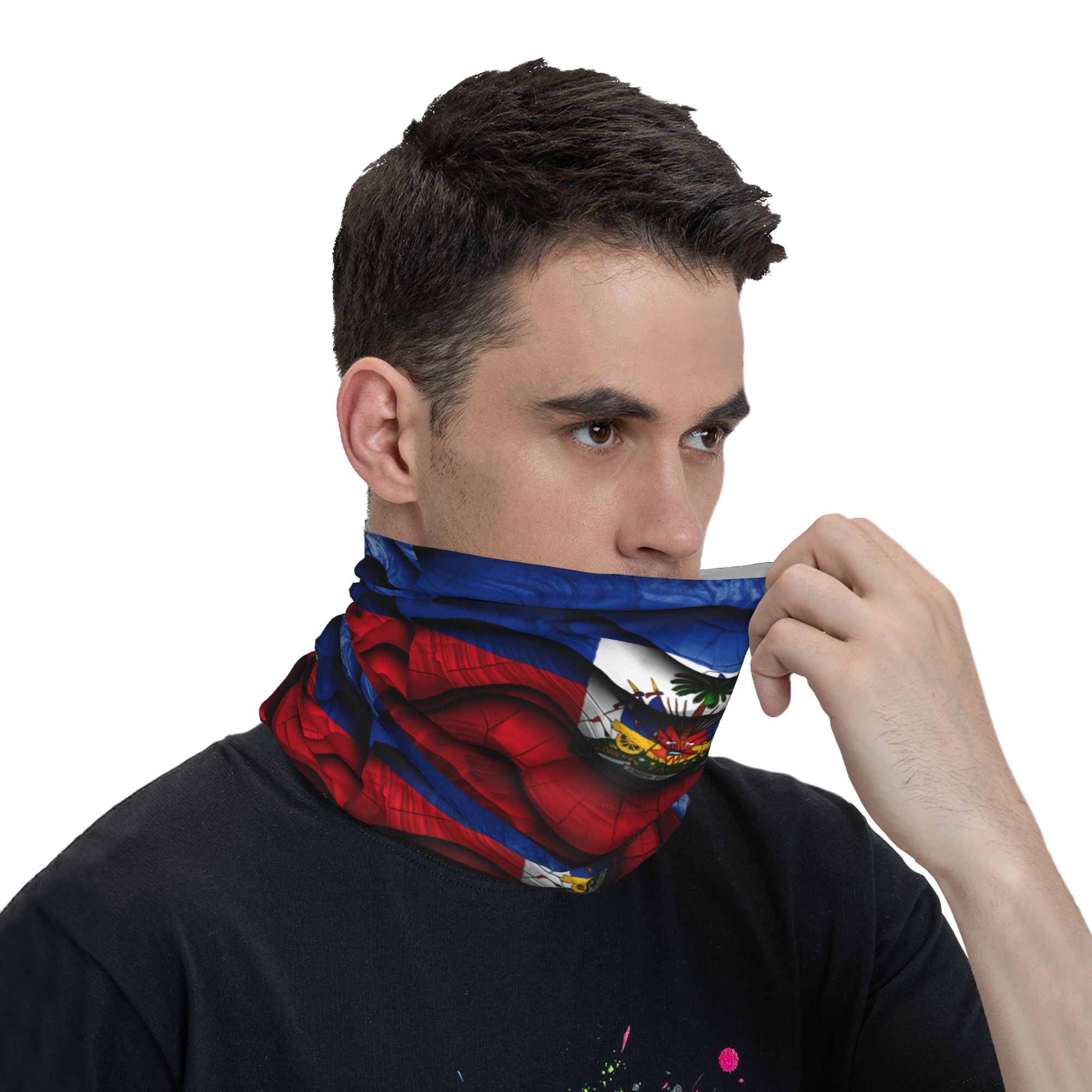 Kominiarka z flagą Haiti, mask – Outdoor Hunting Prints recenzja i cena