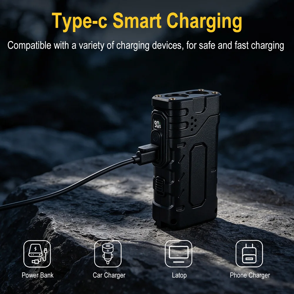 BORUIiT Ręczna latarka LED EDC – Outdoor Hunting Lights recenzja i cena