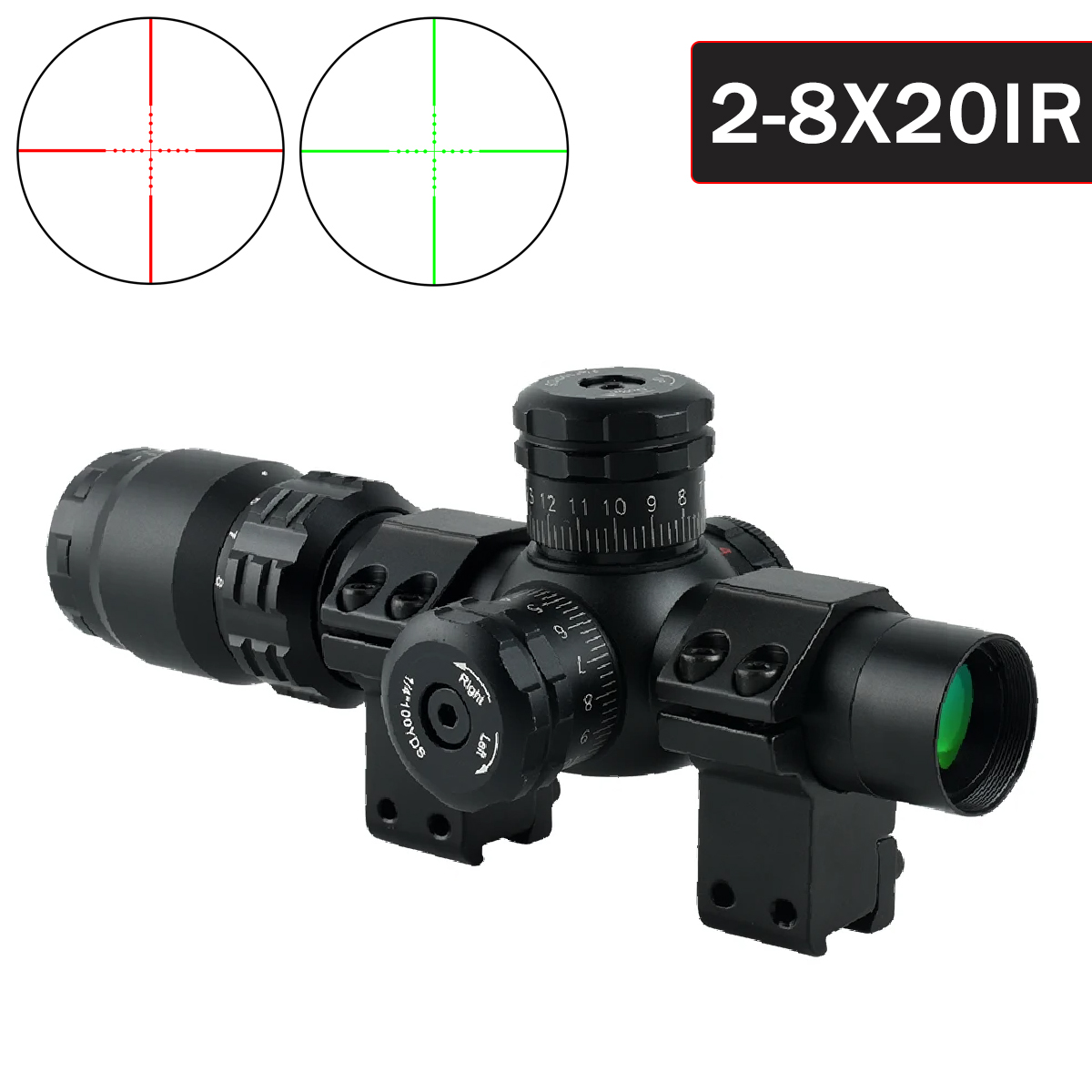2-8x20IR lunety myśliwskie lun – Crossbow Scope Sight recenzja i cena